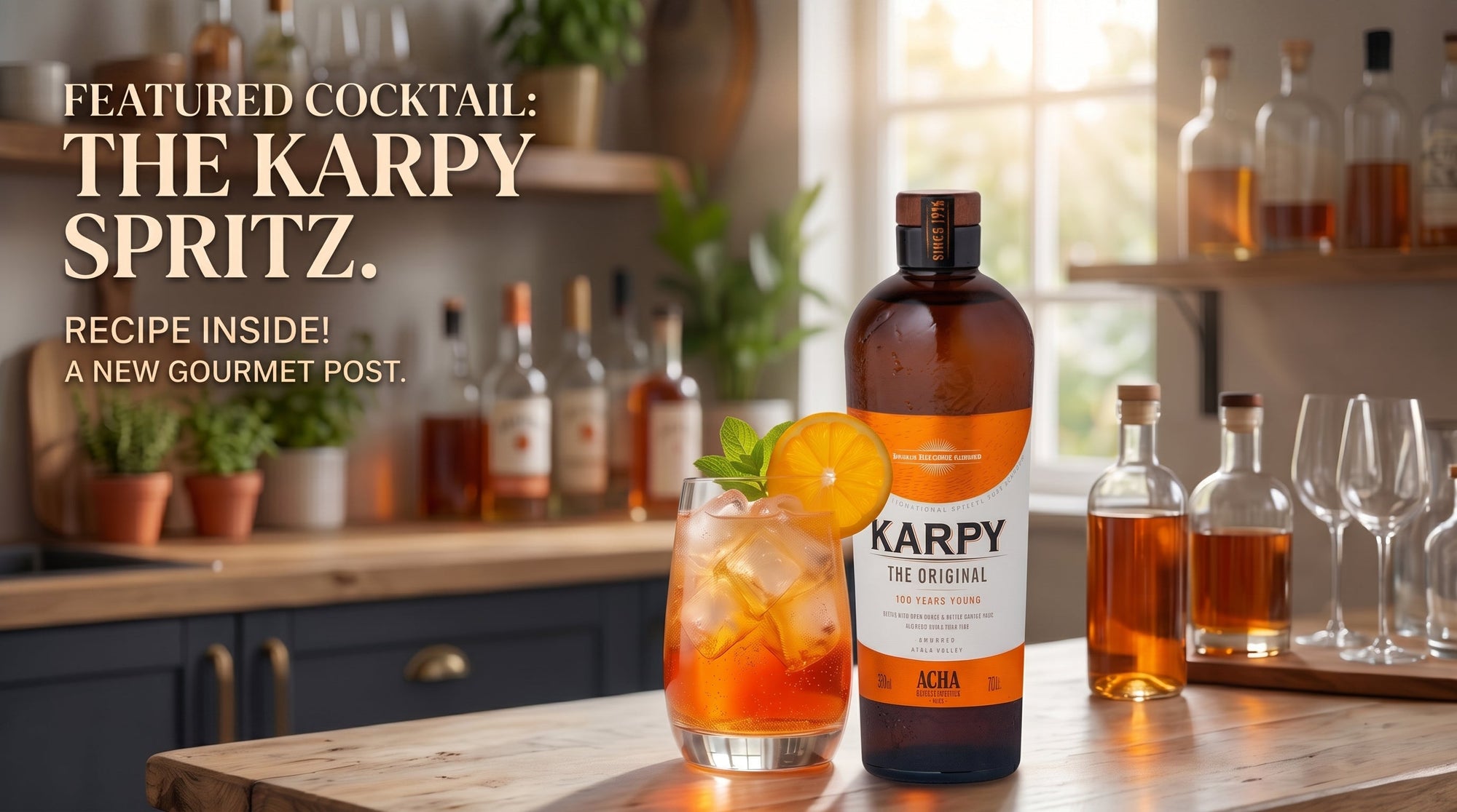 Karpy Spritz Recipe: The Artisan Citrus Cocktail to Elevate Your Home Bar - Bergonda Gourmet