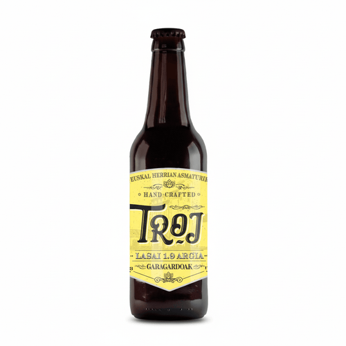 Cerveza Artesanal Troj Light Lager "Lasai Argia" 1,9% - 33cl - Bergonda Gourmet