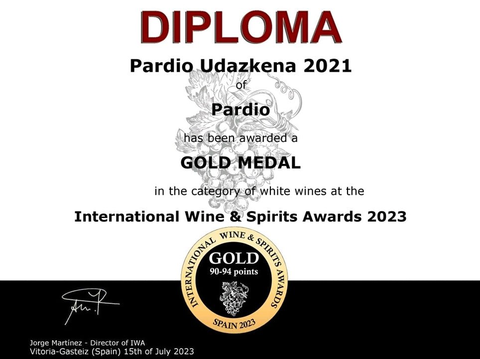 Txakoli Pardio Udazkena - Sobre Lias - 2021 0,75l - Bergonda Gourmet